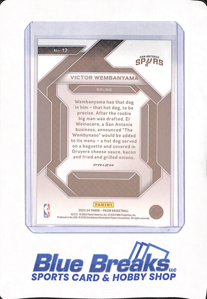 2023-24 Panini Prizm - Victor Wembanyama - Basketball - San Antonio Spurs - Emergent - #12