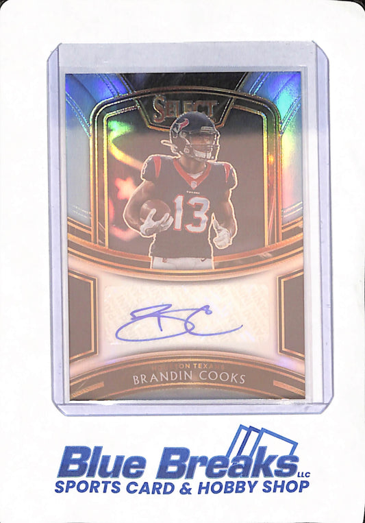 2020 Panini Select - Brandin Cooks - Football - Houston Texans - Autograph - Blue - 8/35 - #SI-BCO