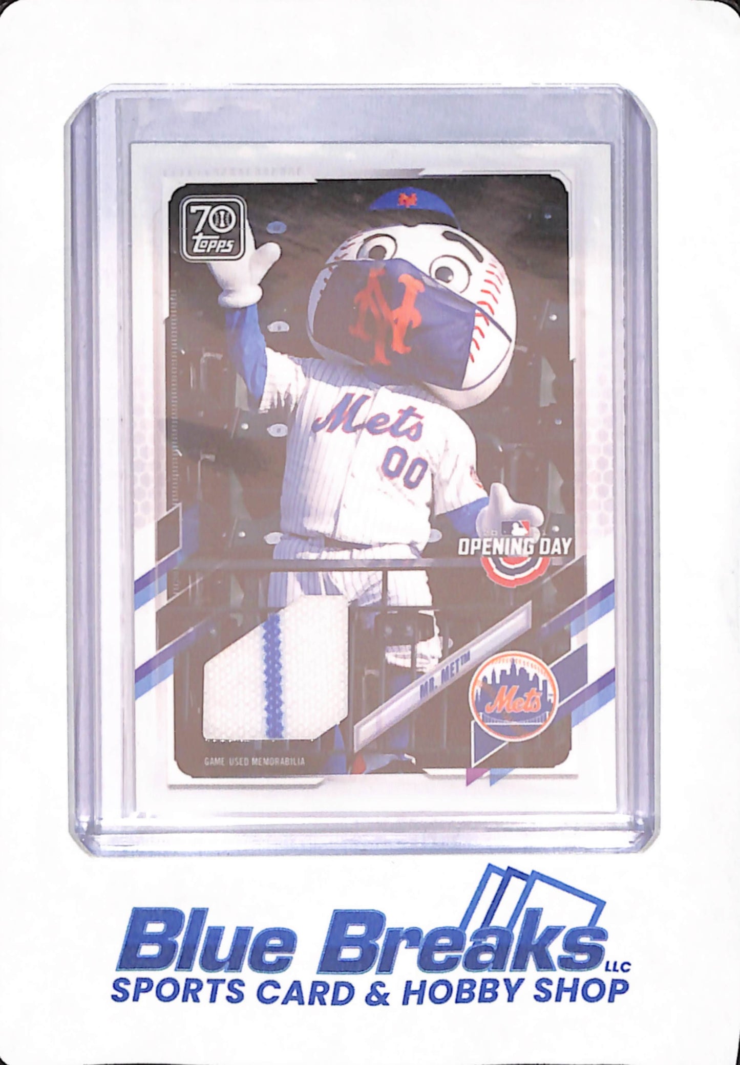 2021 Topps Opening Day - Mr. Met - Baseball - New York Mets - Relic - #MR-MM