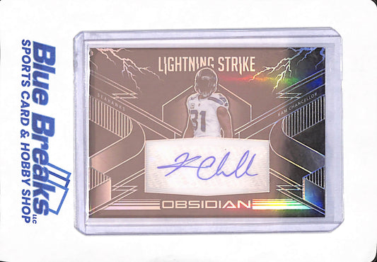2020 Panini Obsidian - Kam Chancellor - Football - Seattle Seahawks - Autograph - Lightning Strike - 4/100 - #LS14