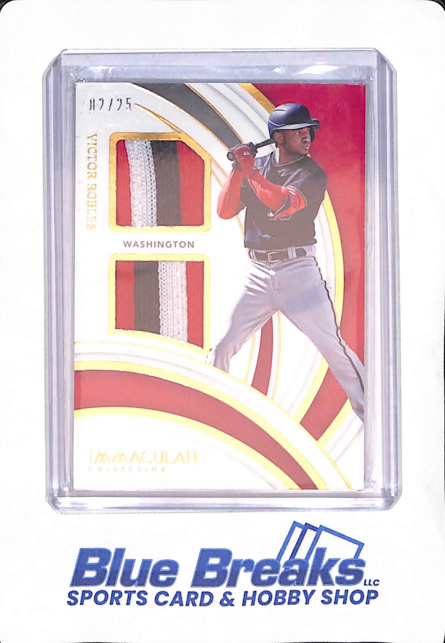 2022 Panini Immaculate - Victor Robles - Baseball - Washington Nationals - Dual Relic - 2/25 - #IMD-VR