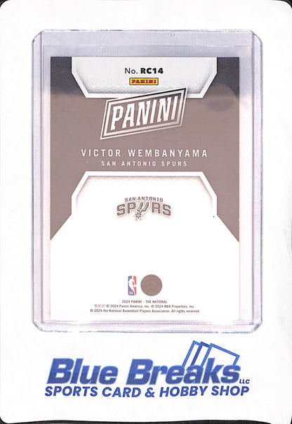 2024 Panini The National - Victor Wembanyama - Basketball - San Antonio Spurs - Orange Foil - RC - 155/199 - #RC14