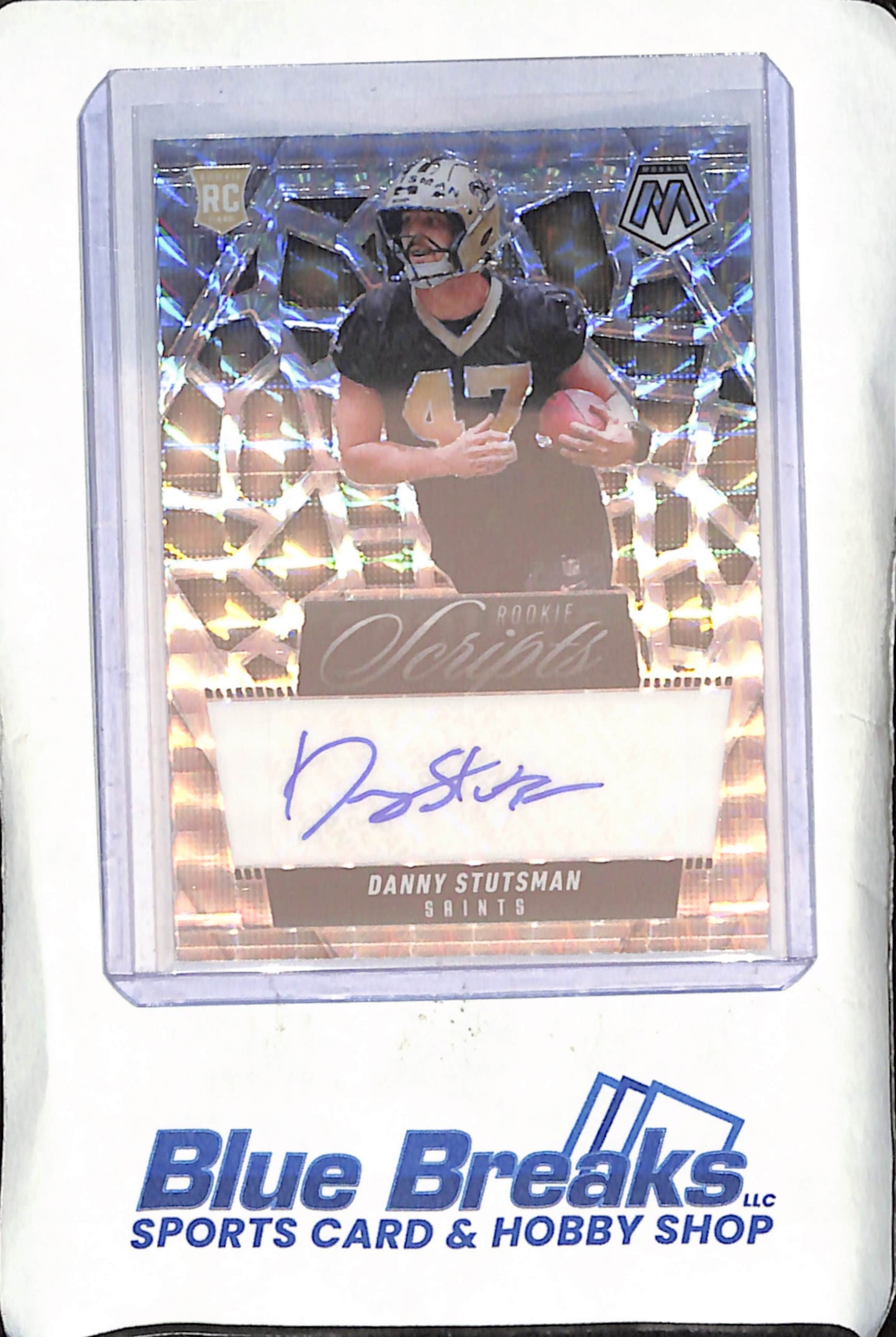 2025 Panini Mosaic - Danny Stutsman - Rookie Scripts Autograph - New Orlean Saints - RC - Football - #RS-DSN