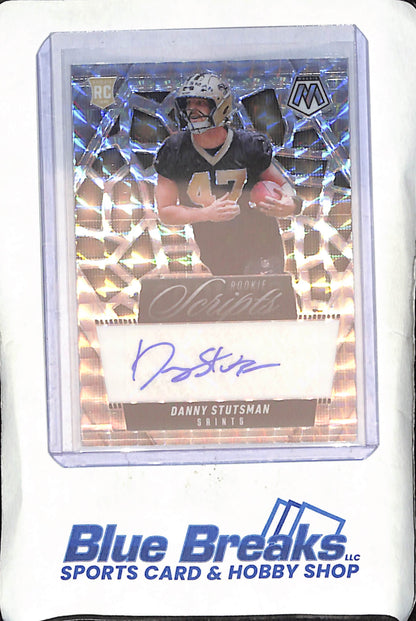 2025 Panini Mosaic - Danny Stutsman - Rookie Scripts Autograph - New Orlean Saints - RC - Football - #RS-DSN