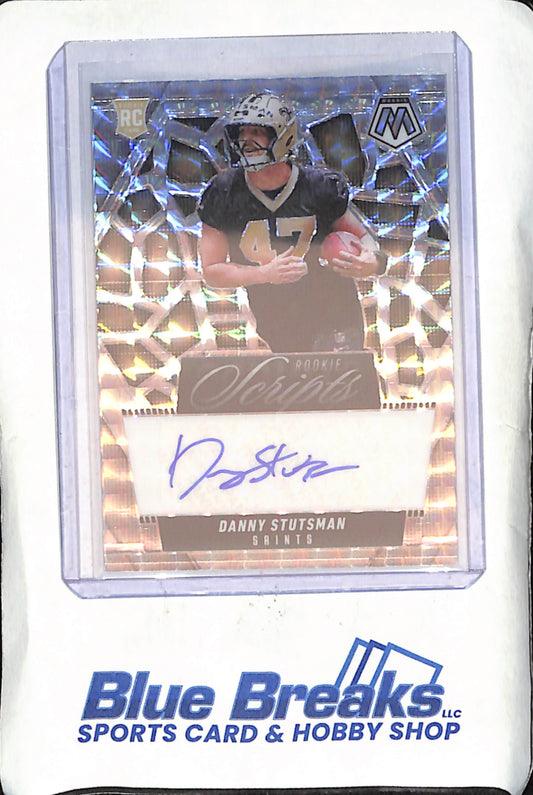 2025 Panini Mosaic - Danny Stutsman - Rookie Scripts Autograph - New Orlean Saints - RC - Football - #RS-DSN