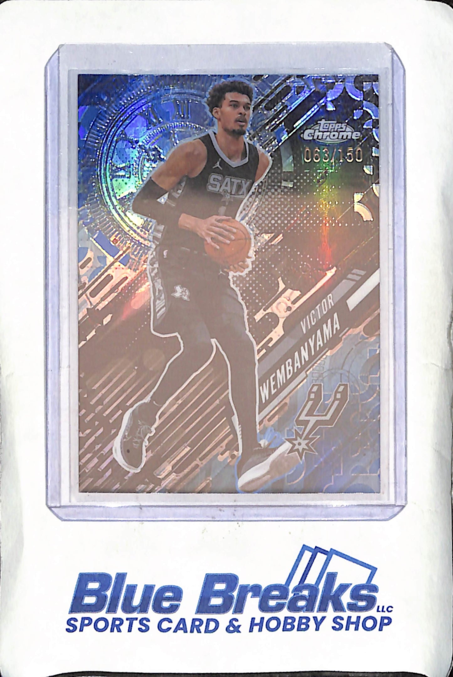 2025 Topps Chrome - Victor Wembanyama - Go Time - 63/150 - San Antonio Spurs - Basketball - #GT-11