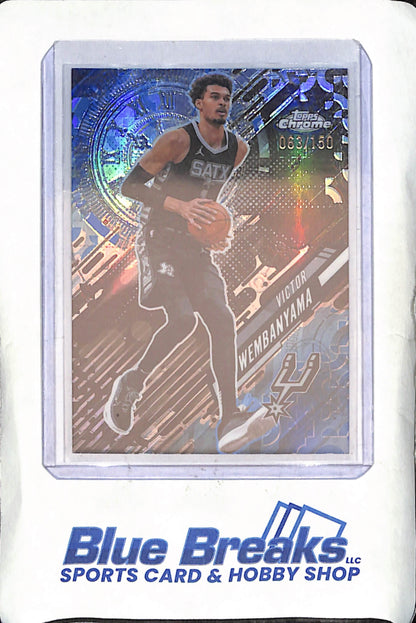 2025 Topps Chrome - Victor Wembanyama - Go Time - 63/150 - San Antonio Spurs - Basketball - #GT-11