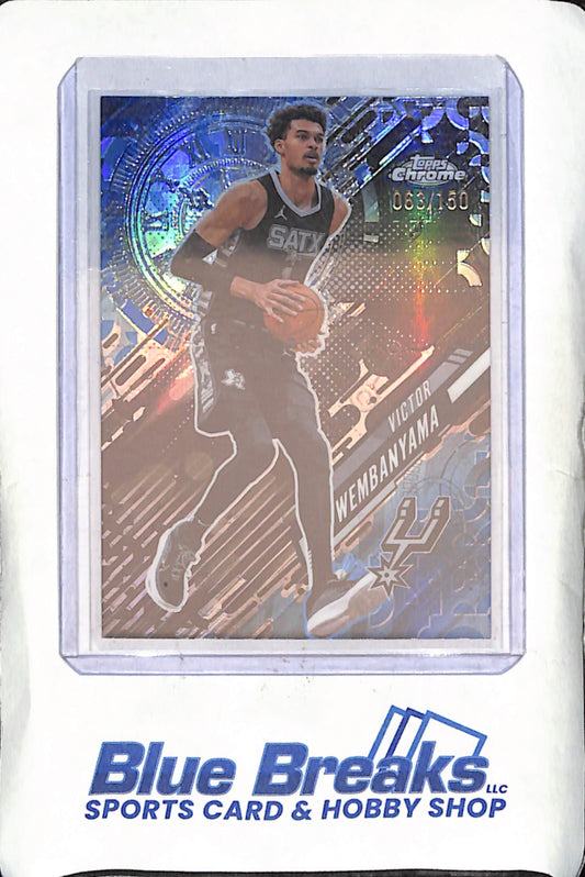 2025 Topps Chrome - Victor Wembanyama - Go Time - 63/150 - San Antonio Spurs - Basketball - #GT-11