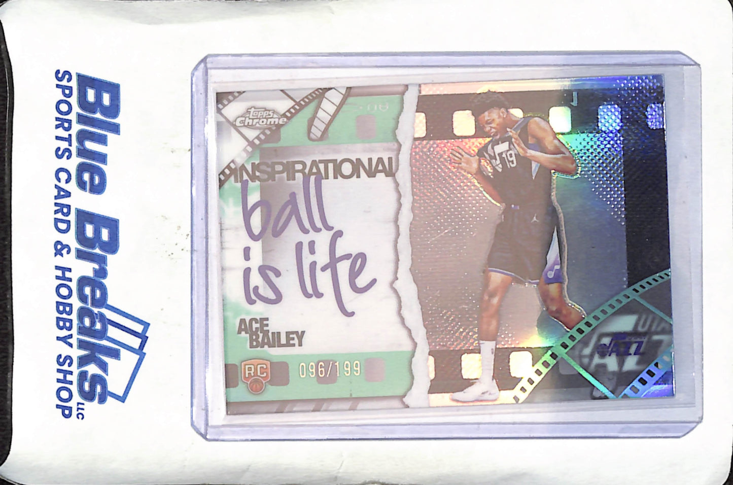 2025 Topps Chrome - Ace Bailey - Inspirational - RC - 96/199 - Utah Jazz - Basketball - #IP-20
