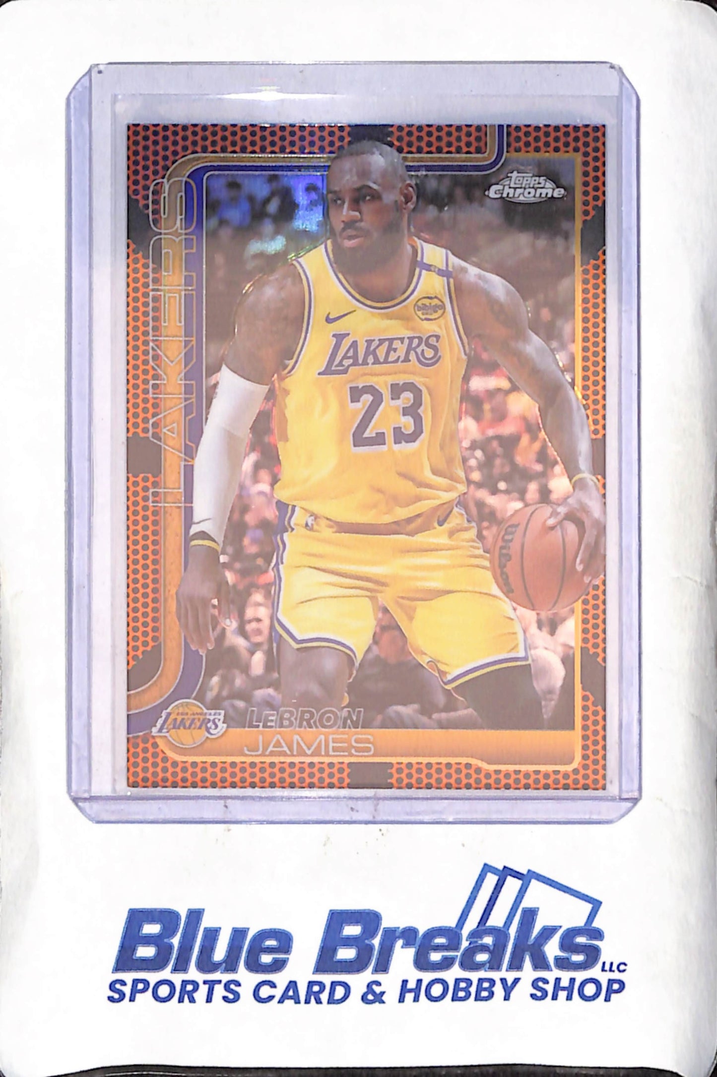 2025 Topps Chrome - LeBron James - Baskeball Border Refractor - Los Angeles Lakers - Basketball - #127