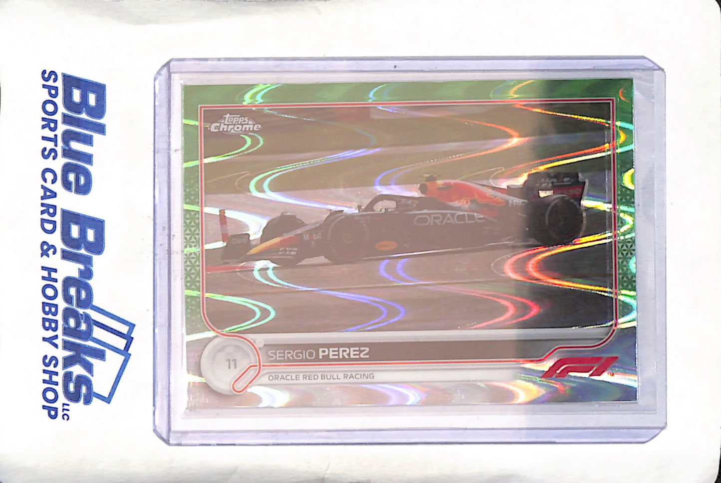 2022 Topps Chrome F1 - Sergio Perez - Green Raywave - 52/99 - Oracle Red Bull Racing - Formula One - #110