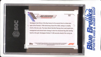 2021 Topps Chrome F1 - Max Verstappen - Checker Flag Refractor - SGC 9 -  Aston Martin Red Bull Racing - Formula One - #167