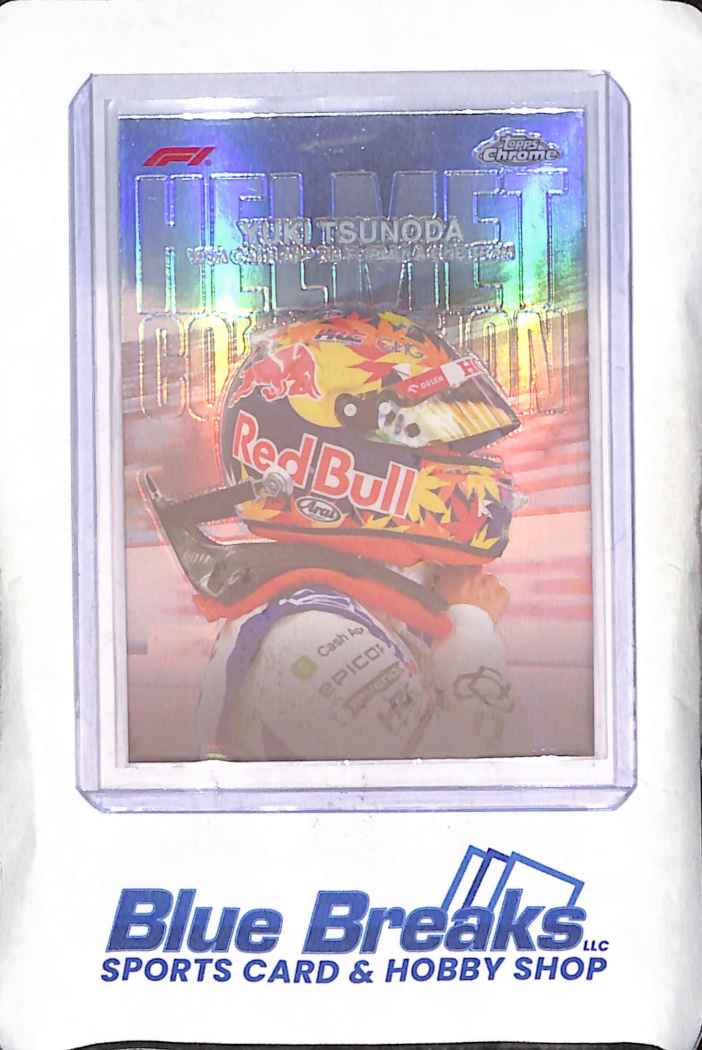 2024 Topps Chrome F1 - Yuki Tsunoda - Helmet Collection - Visa Cash App RB Formula A One Team - Formula One - #HC-13
