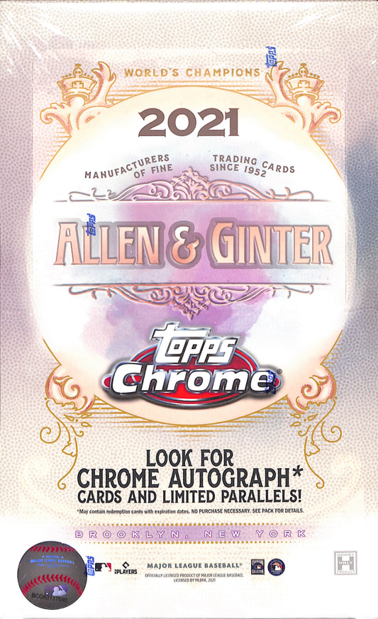 2021 Topps Chrome Allen & Ginter Hobby - Baseball - Sealed Wax