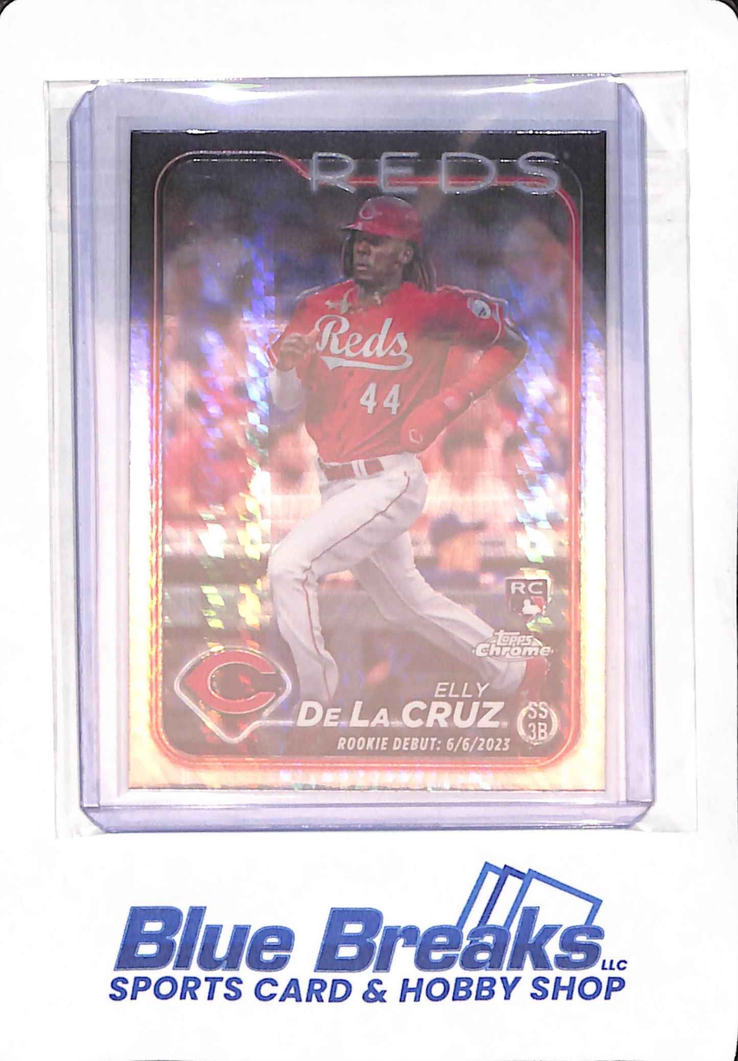 2024 Topps Chrome - Elly De La Cruz - Baseball - Cincinnati Reds - Refractor - RC - #USC150