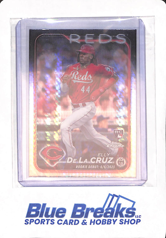 2024 Topps Chrome - Elly De La Cruz - Baseball - Cincinnati Reds - Refractor - RC - #USC150