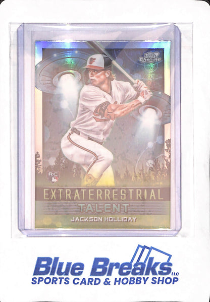 2024 Topps Chrome - Jackson Holliday - Baseball - Baltimore Orioles - Extraterrestrial Talent - RC - #ET-8