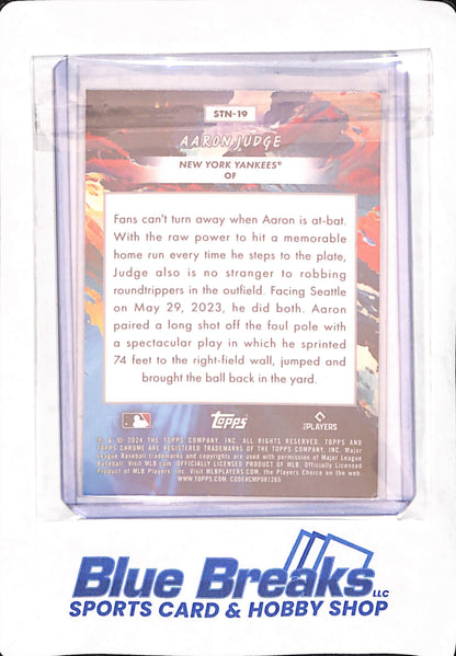 2024 Topps Chrome Cosmic - Aaron Judge - Baseball - New York Yankees - #STN-19