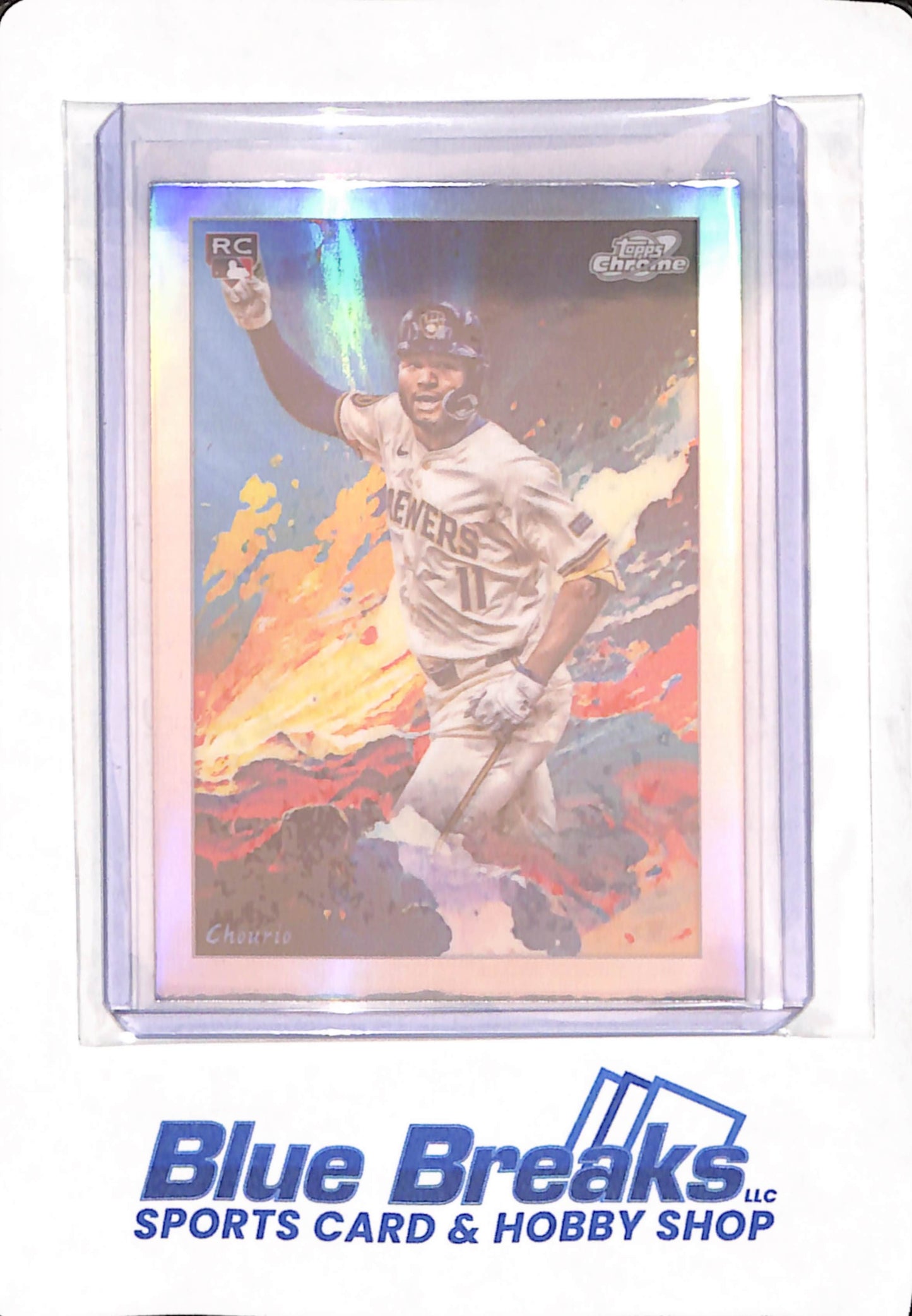 2024 Topps Chrome Cosmic - Jackson Chourio - Baseball - Milwaukee Brewers - RC - #STN-12
