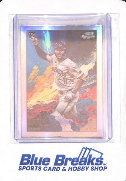 2024 Topps Chrome Cosmic - Jackson Chourio - Baseball - Milwaukee Brewers - RC - #STN-12