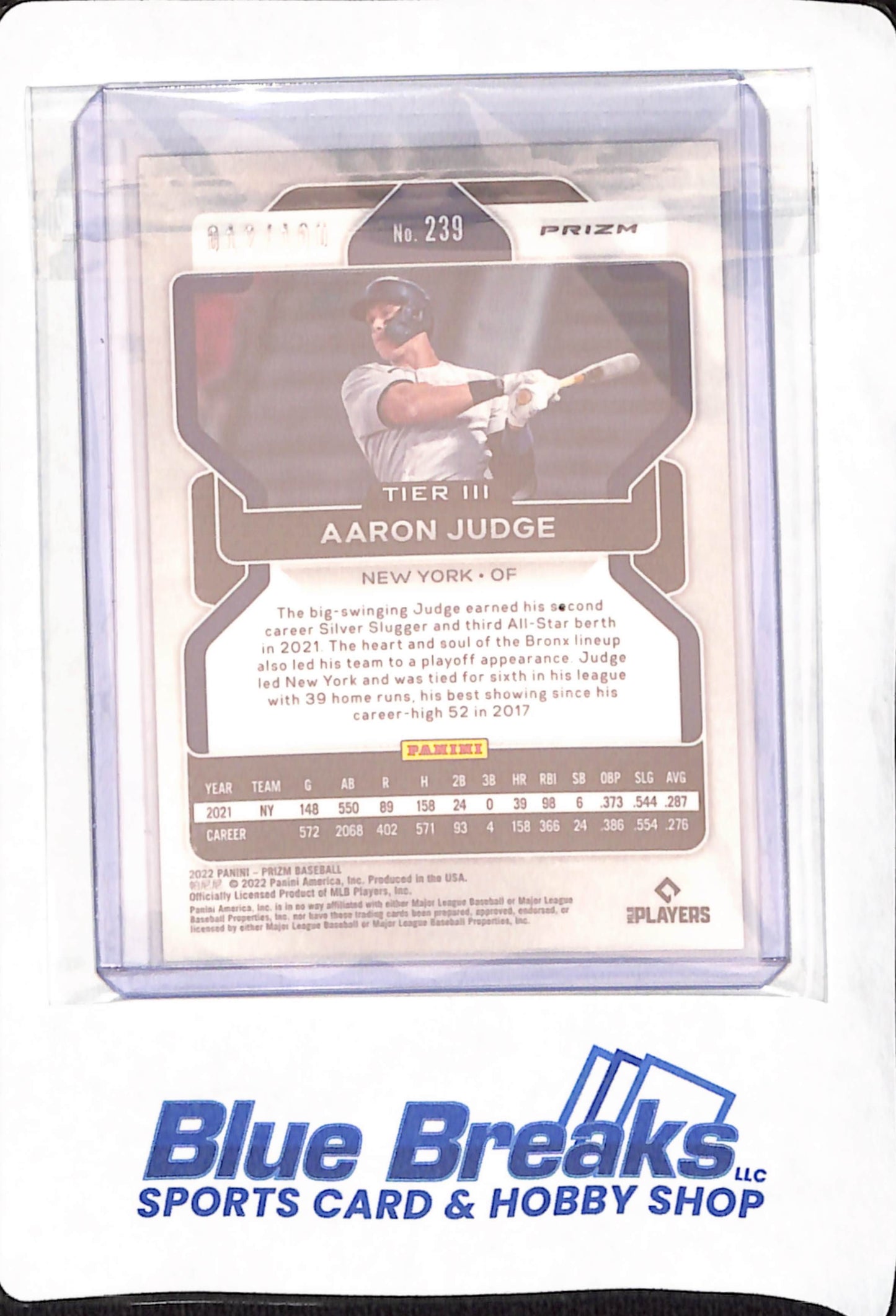 2022 Panini Prizm - Aaron Judge - Baseball - New York Yankees - Gold - 12/100