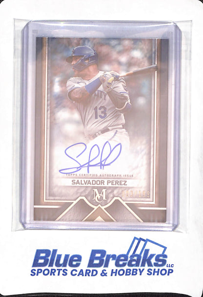 2023 Topps Museum Collection - Salvador Perez - Baseball - Kansas City Chiefs - 3/199 - Autographed