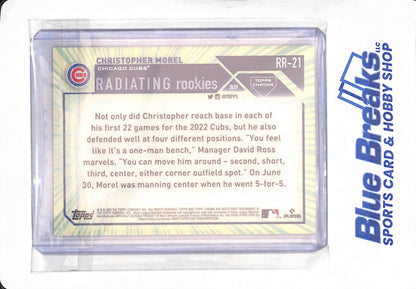 2023 Topps Chrome - Christopher Morel - Baseball - Chicago Cubs - Cosmic - # RR-21 - Radiating Rookies
