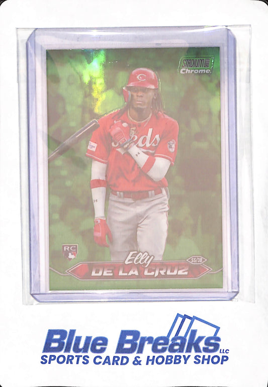 2024 Topps Stadium Club Chrome - Elly De La Cruz - Baseball - Cincinnati Reds - Green - Rookie - # 48