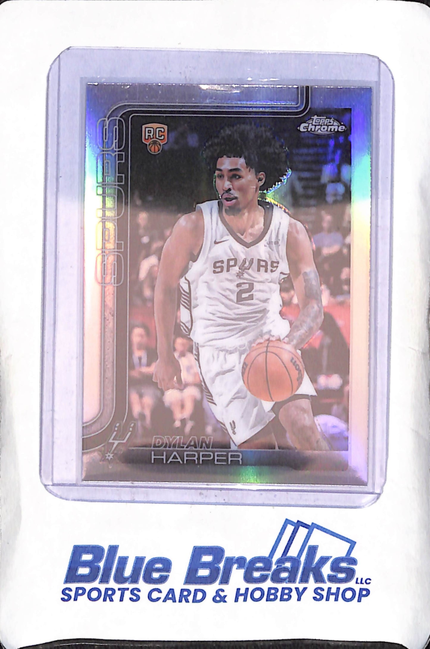 2025 Topps Chrome - refractor - Dylan Harper - #252 - basketball - Spurs