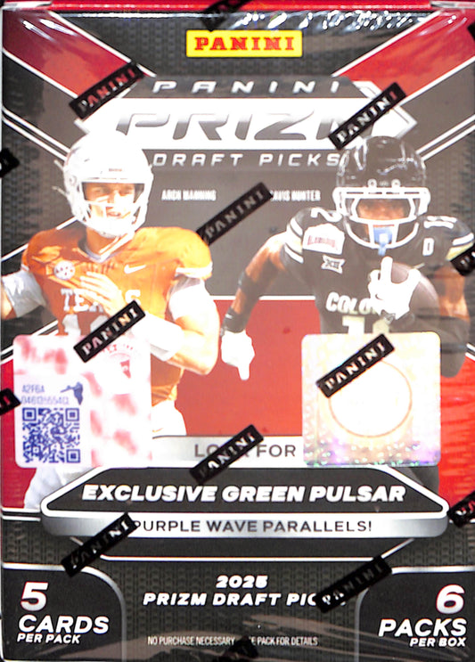 2025 Panini Prizm Draft Picks Blaster - Football - Sealed Wax