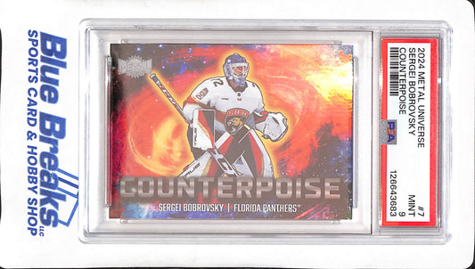 2024 Metal Universe - Sergei Bobrovsky - Counterpoise - PSA 9 - Florida Panthers - Hockey - #7 of 30