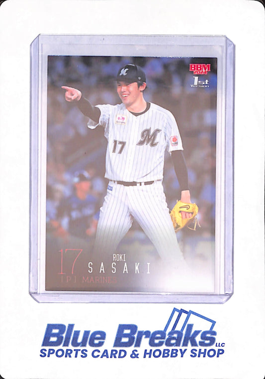 2024 BBM Baseball Cards 1st Version - Roki Sasaki - Baseball - Chiba Lotte Marines - Japanese - #193