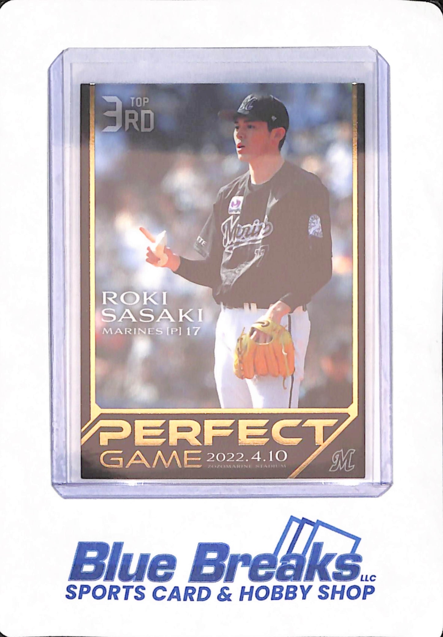 2022 BBM Perfect Game - Roki Sasaki - Baseball - Chiba Lotte Marines - Japanese - Zozomarine Stadium - Top 3rd - #3