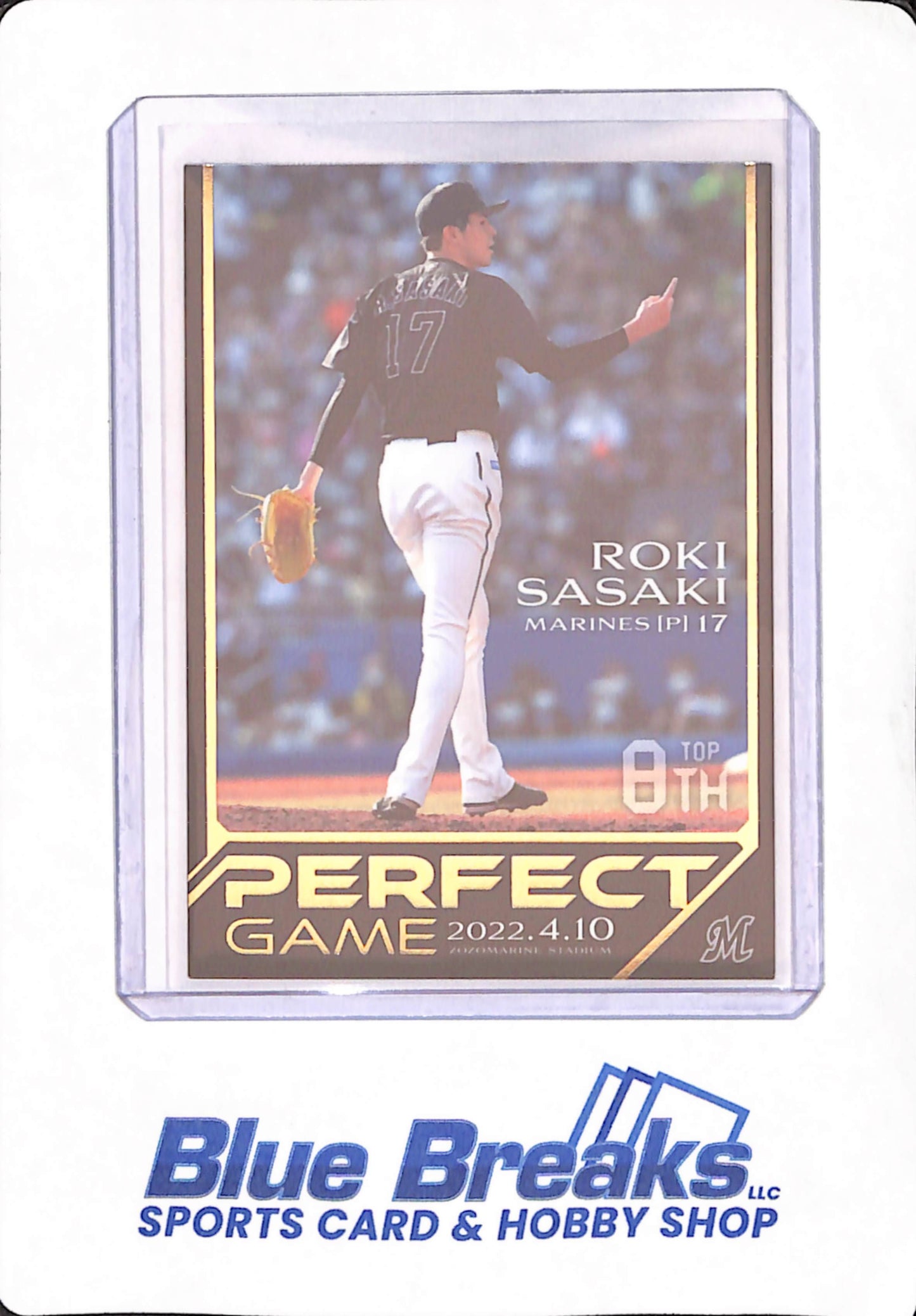 2022 BBM Perfect Game - Roki Sasaki - Baseball - Chiba Lotte Marines - Zozomarine Stadium - Japanese - Top 8th - #08