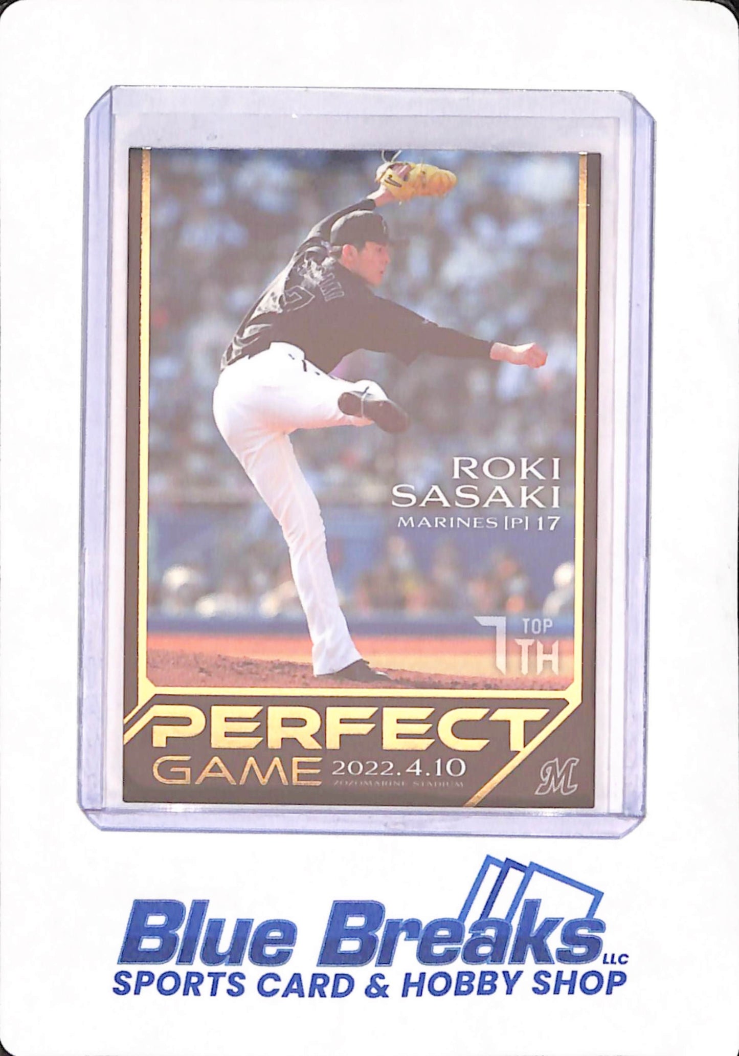 2022 BBM Perfect Game - Roki Sasaki - Baseball - Chiba Lotte Marines - Zozomarine Stadium - Japanese - Top 7th - #07