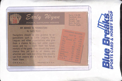 1955 Topps - Early Wynn - Cleveland Indians - Baseball - #38