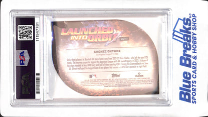2024 Topps Chrome Cosmic - Shohei Ohtani - Launched into Orbit - Diecut - PSA 9 - Los Angeles Dodgers - Baseball - #17