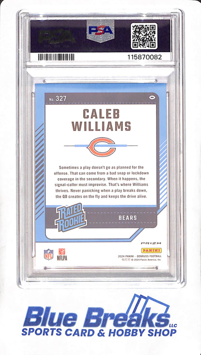 2024 Donruss - Caleb Williams - Optic Pink Preview - Rated Rookie - PSA 9 - Chicago Bears - Football - #327