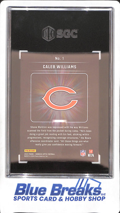 2024 Donruss Optic - Caleb Williams - Light it Up - SGC 10 - RC - Chicago Bears - Football - #!