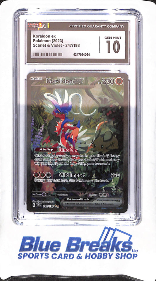 2023 Pokemon - Koraidon Ex - Scarlet & Violet - 247/198 - CGC 10