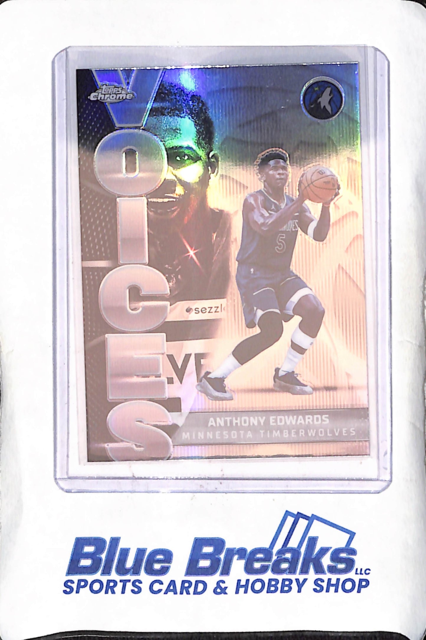 2025 Topps Chrome - Anthony Edwards - Voices - Minnesota Timberwolves - Basketball - #VS-4