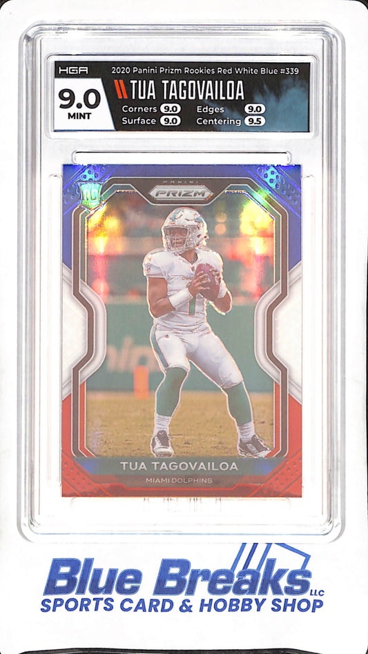 2020 Panini Prizm - Tua Tagovailoa - Red White Blue - RC - HGA 9 - Miami Dolphins - Football - #339