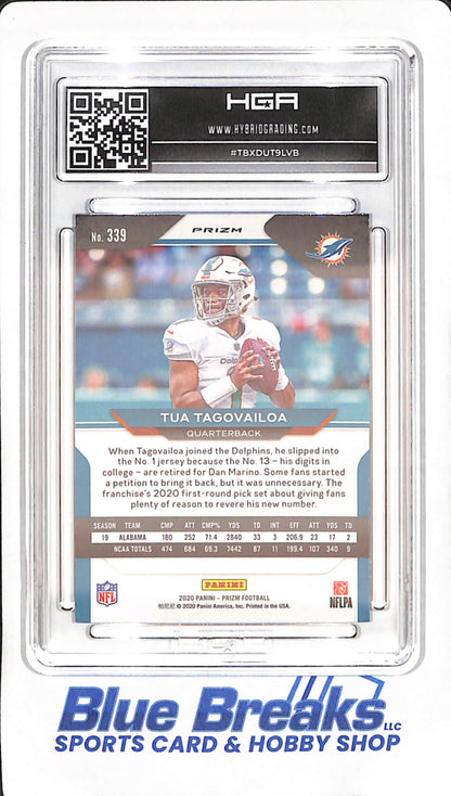 2020 Panini Prizm - Tua Tagovailoa - Red White Blue - RC - HGA 9 - Miami Dolphins - Football - #339