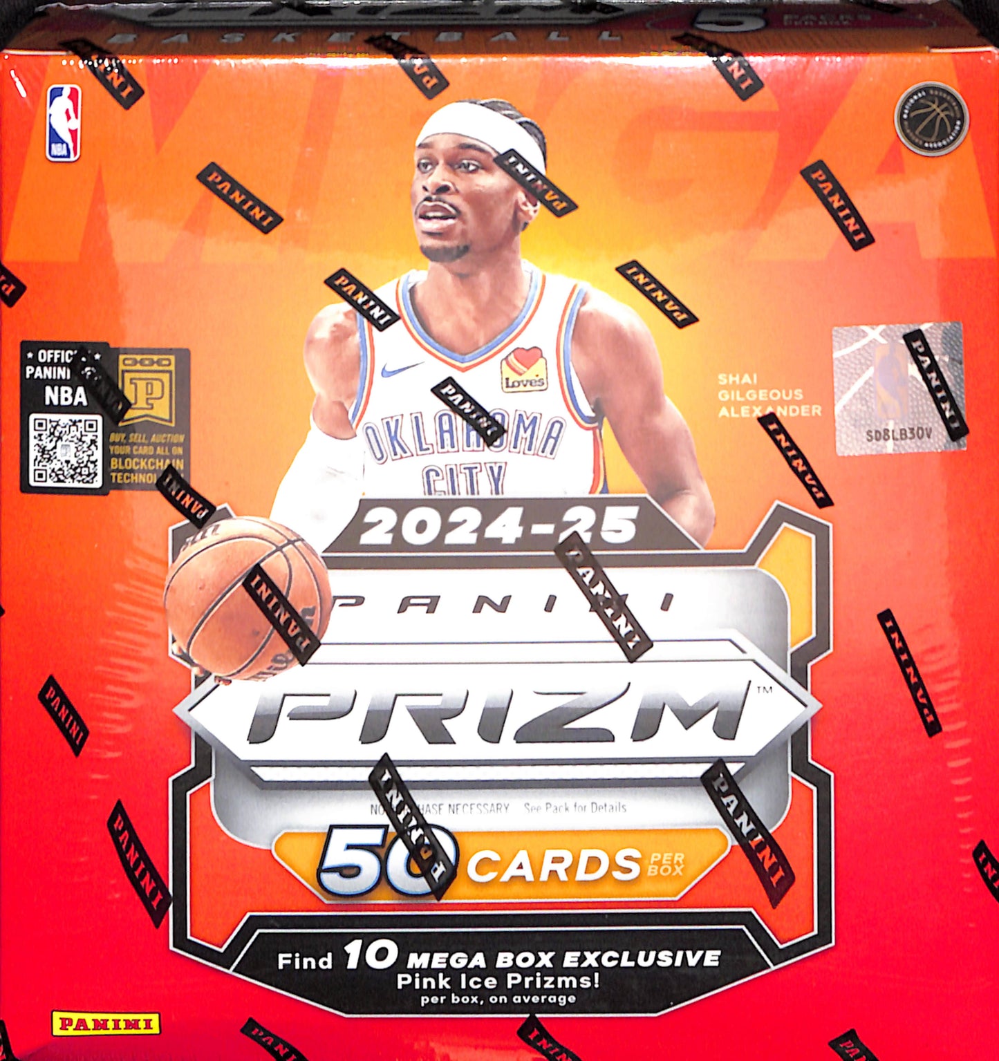 2024-25 Panini Prizm Basketball Mega Box (Pink Ice) - Sealed Wax