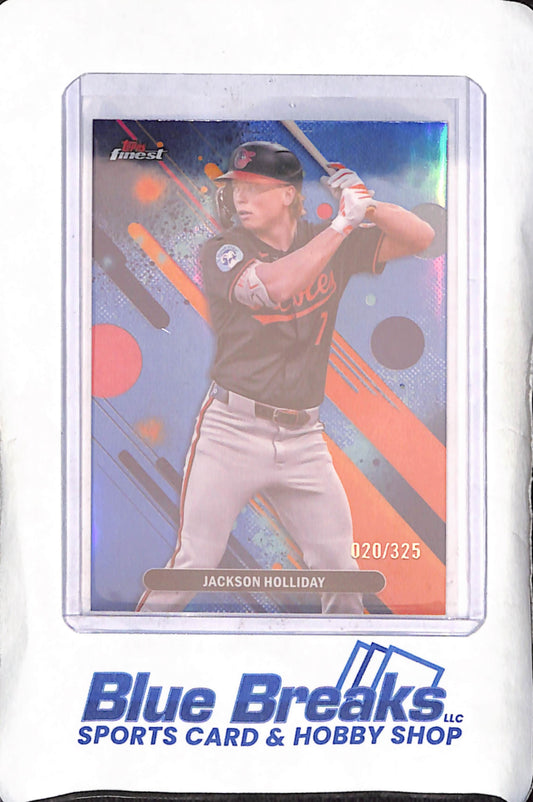 2025 Topps Finest - Jackson Holliday - Blue - 20/325 - Baltimore Orioles - Baseball - #67