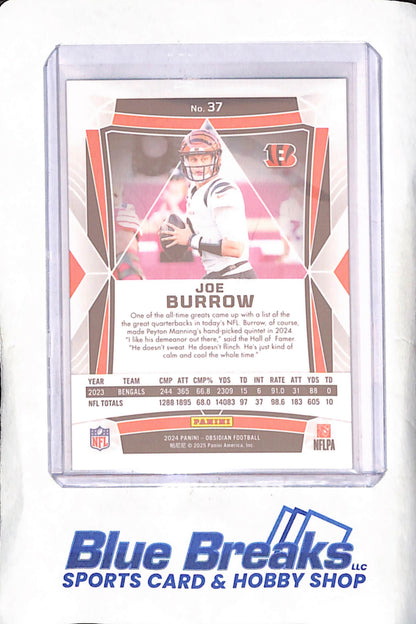 2024 Panini Obsidian - Joe Burrow - Cincinnati Bengals - Football - #37