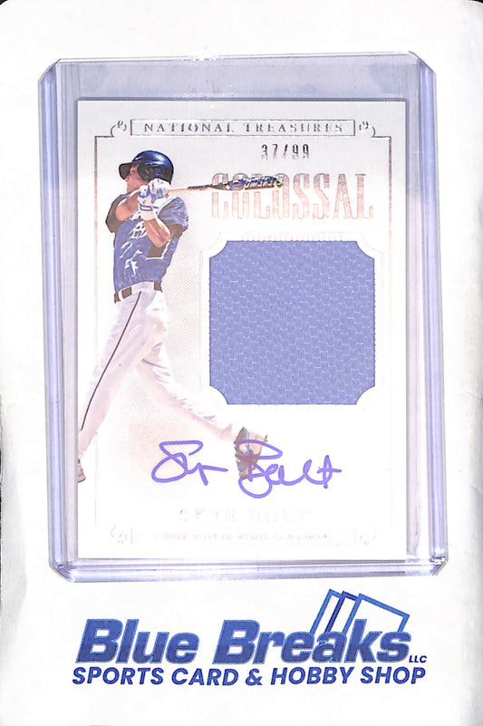 2015 Panini National Treasures - Skye Bolt - Relic - Autograph - 37/99 - University of North Carolina - Football - #SB