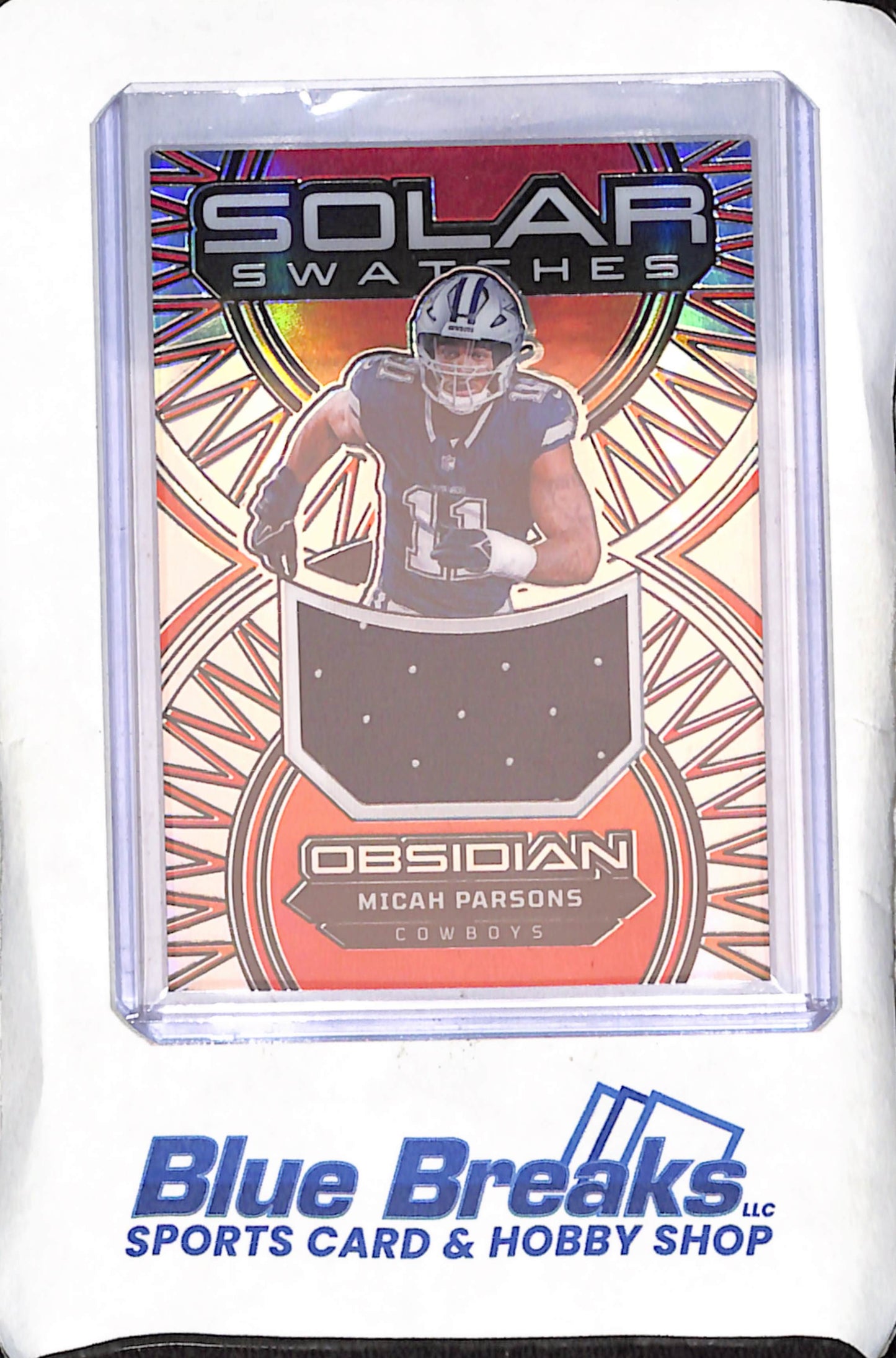 2024 Panini Obsidian - Micah Parsons - Solar Swatches - Relic - 26/99 - Dallas Cowboys - Football - #SS-MPS