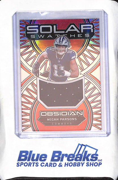 2024 Panini Obsidian - Micah Parsons - Solar Swatches - Relic - 26/99 - Dallas Cowboys - Football - #SS-MPS