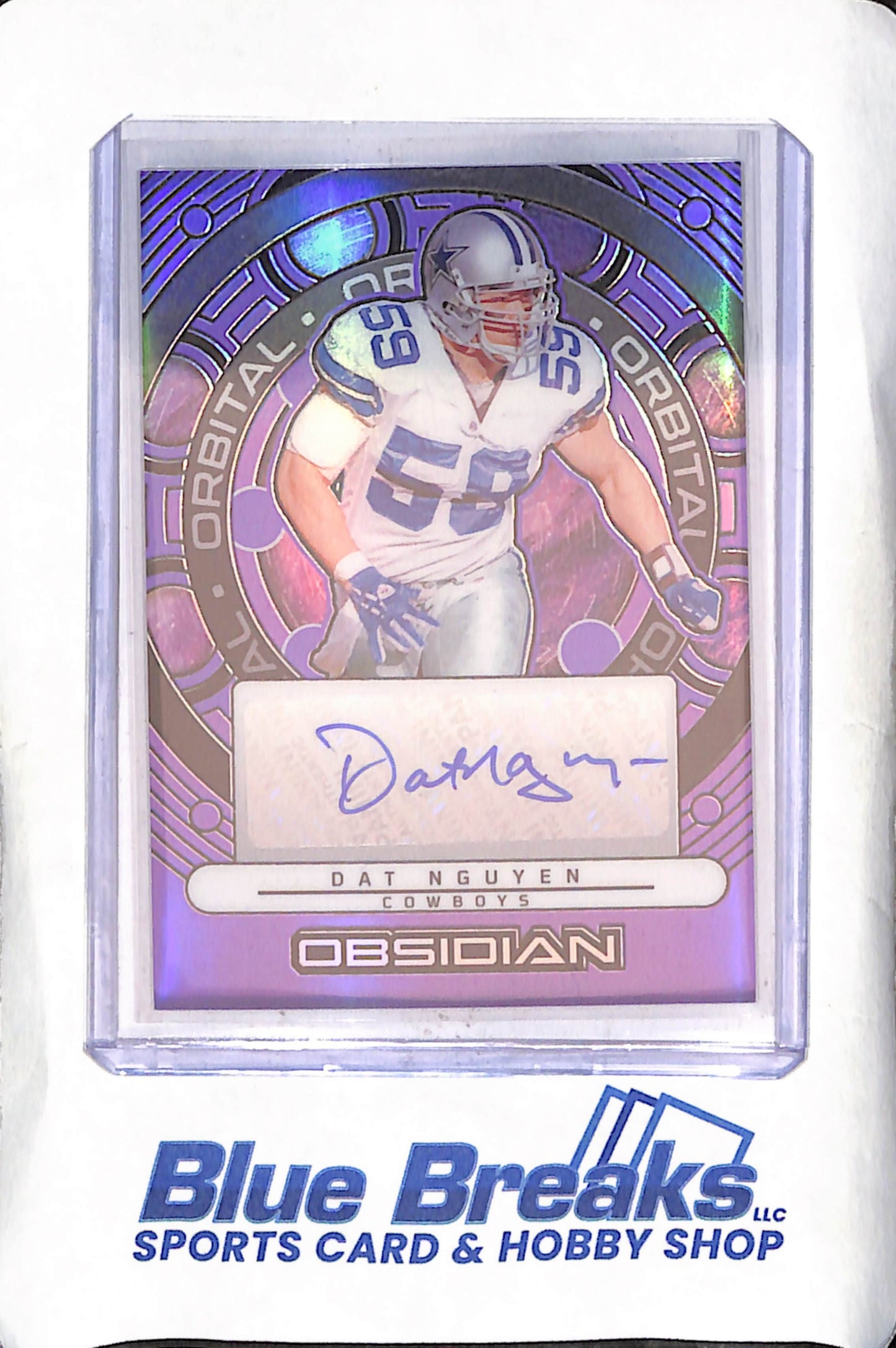 2024 Panini Obsidian - Dat Nguyen - Orbital Autograph - 33/49 - Dallas Cowboys - Football - #OS-DNN